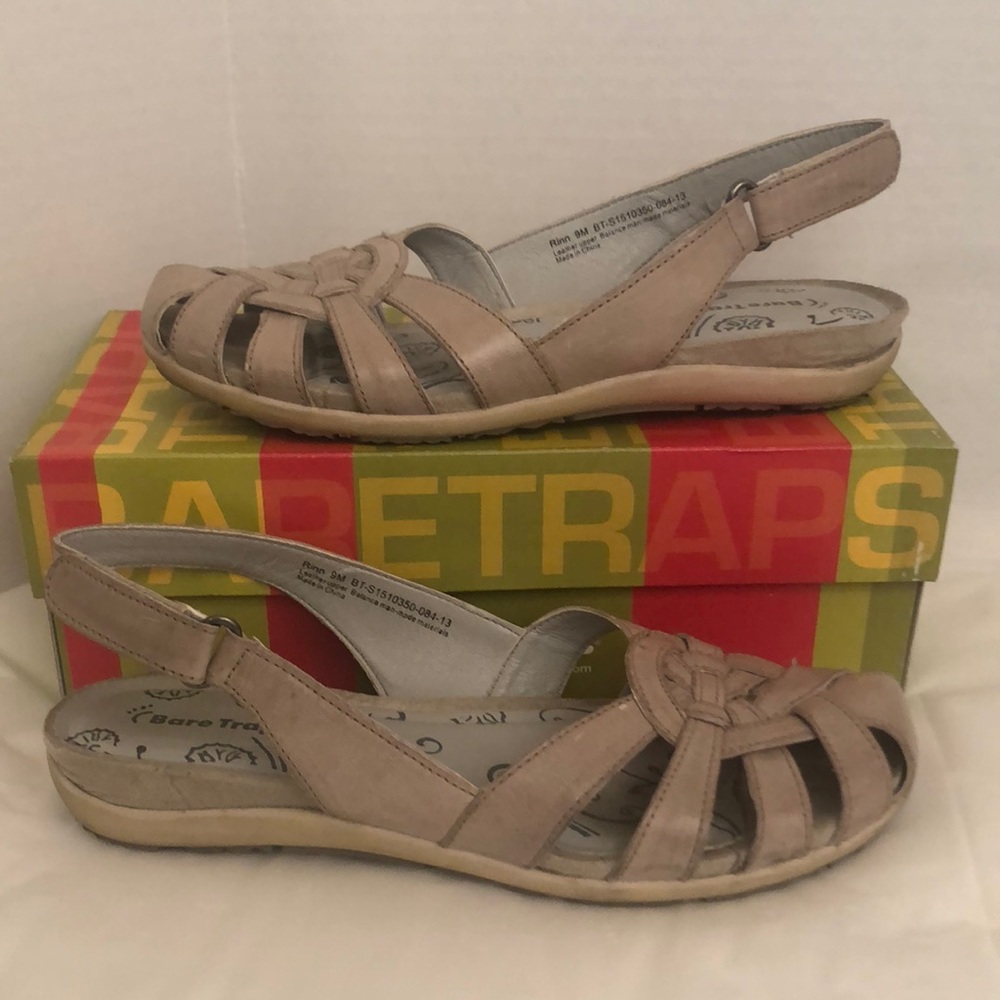 Bare Traps Rinn Sandals Warm Grey Size 9 M